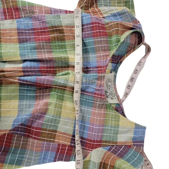 Ace & Jig Cabin Plaid Short Sleeve Top Size XS - Picture 4 of 6